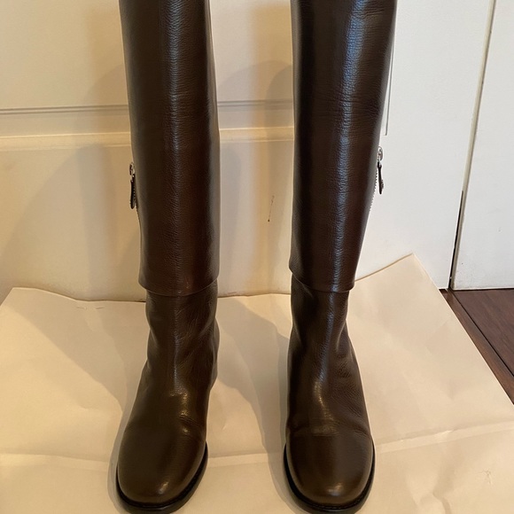 Chanel boots size 38 dark brown - Picture 2 of 8